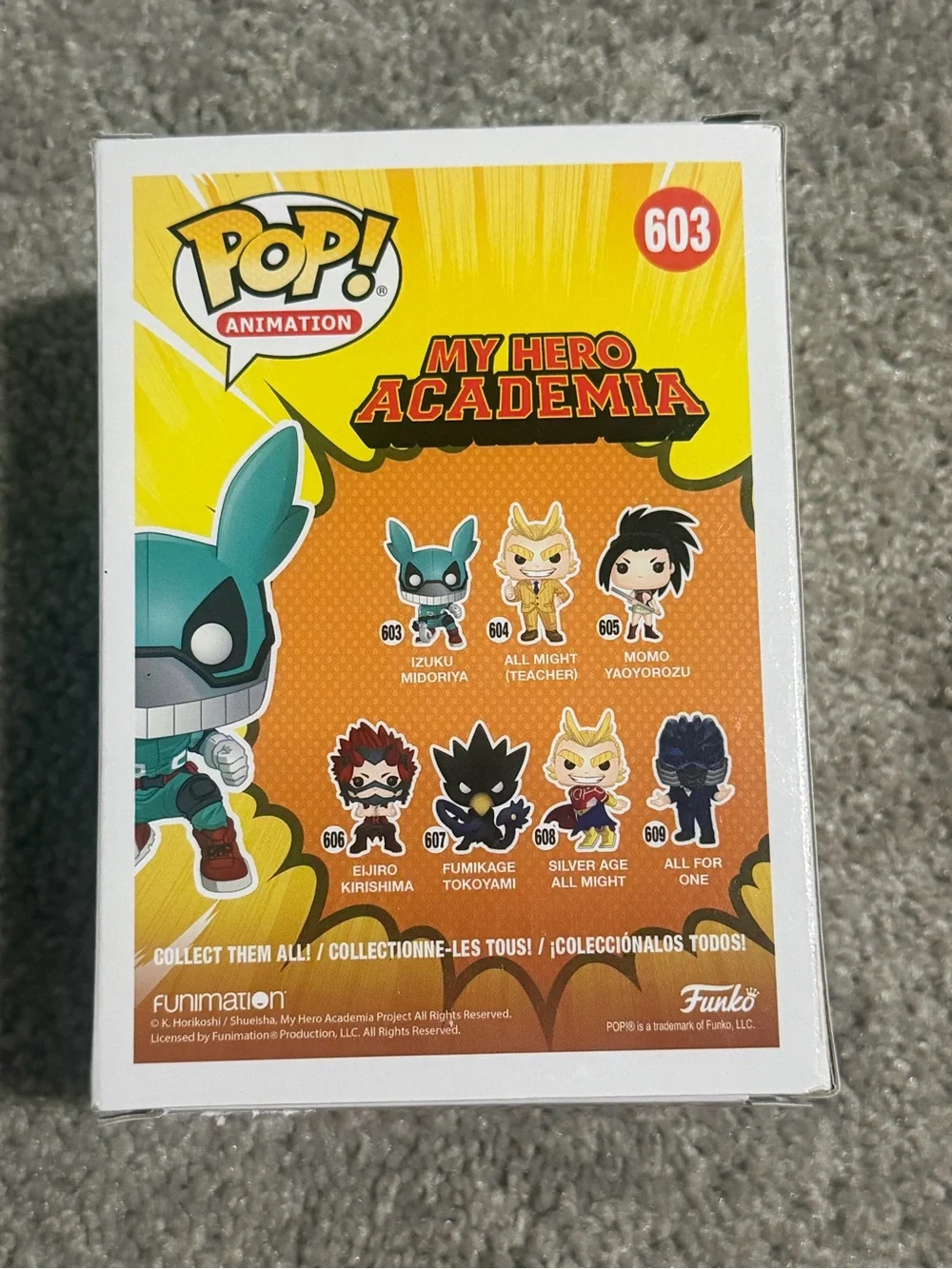 Funko Pop! Izuku Midoriya Teal & Black Vinyl Figure #603 - Picture 4 of 4